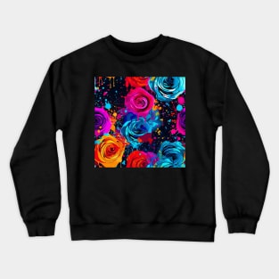 Rainbow flowers Crewneck Sweatshirt